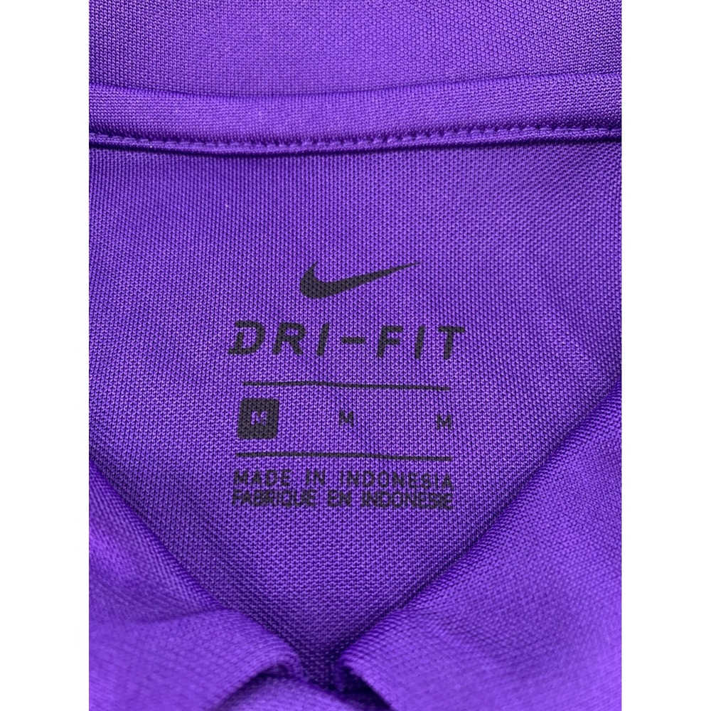 Nike Dri‎ Fit Alabama Crimson Tide Purple Polo Shirt Womens Medium - Picture 6 of 11
